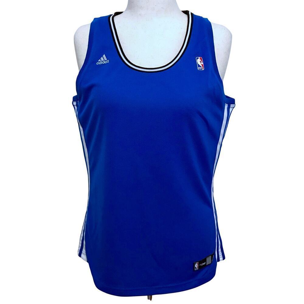 Adidas NWOT NBA Blue, White, and Black Jersey Women XL